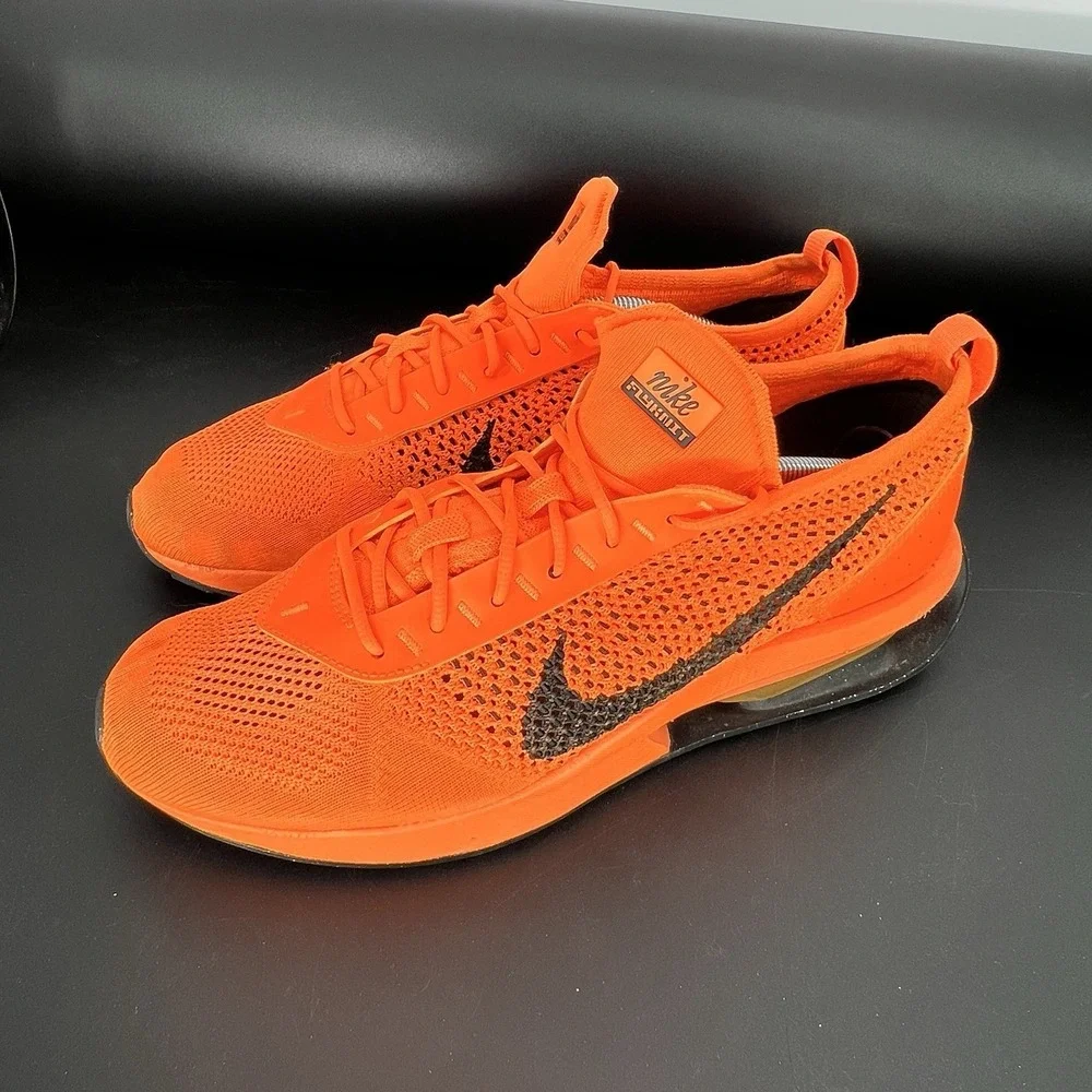 Nike Air Max Flyknit Racer Shoes Mens Size 11 Total Orange Running Sneakers‎